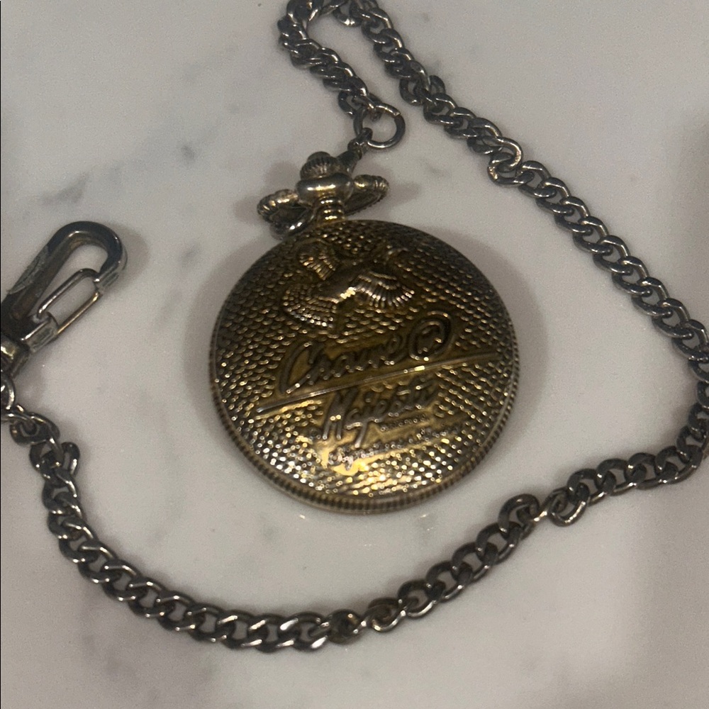 Elegant Gold and Silver Pocket Watch